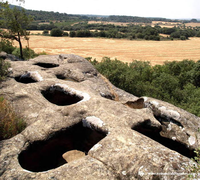 DETALLE DE CAS EN LA PIEDRA DE LOS MOROS